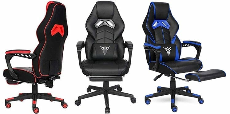 Elecwish 2020 Series footrest gaming chair color options