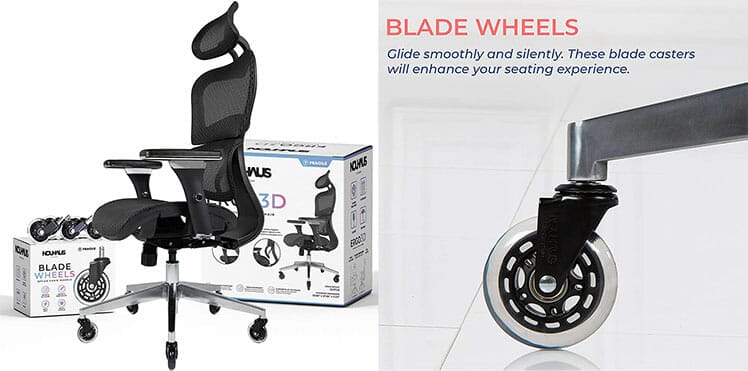 Nouhaus Ergo3D blade wheels