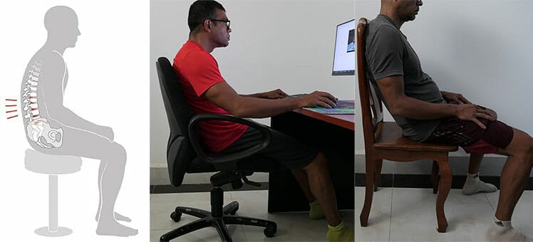 How slouching affects posture while sitting