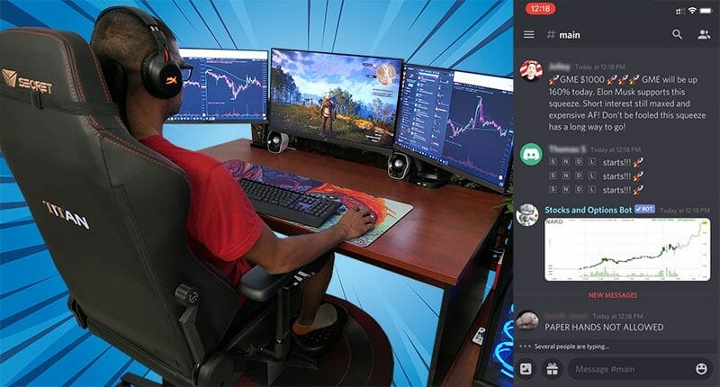Trading crypto while gaming