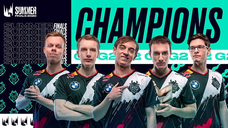G2 Esports LEC Summer 2020 champions