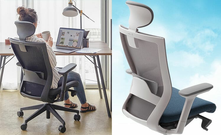 Sidiz T50 backrest closeup