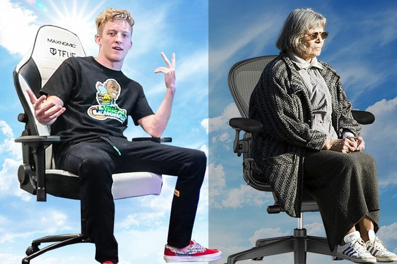 Gaming chairs versus ergonomic office chairs
