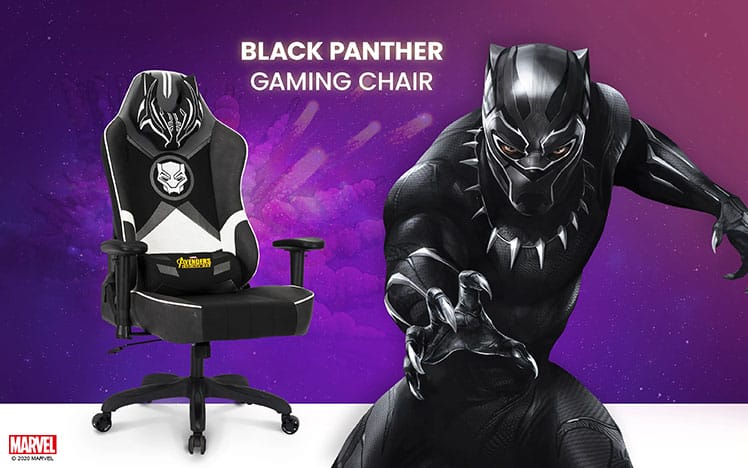 Black Panther superhero extra-wide gaming chair