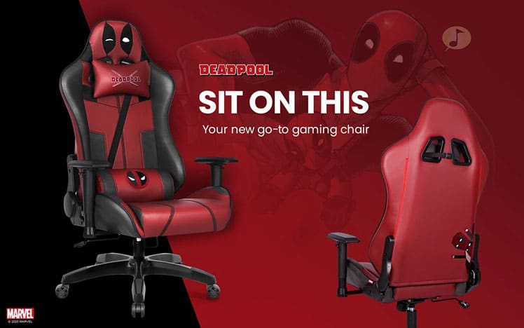 Deadpool superhero gaming chair