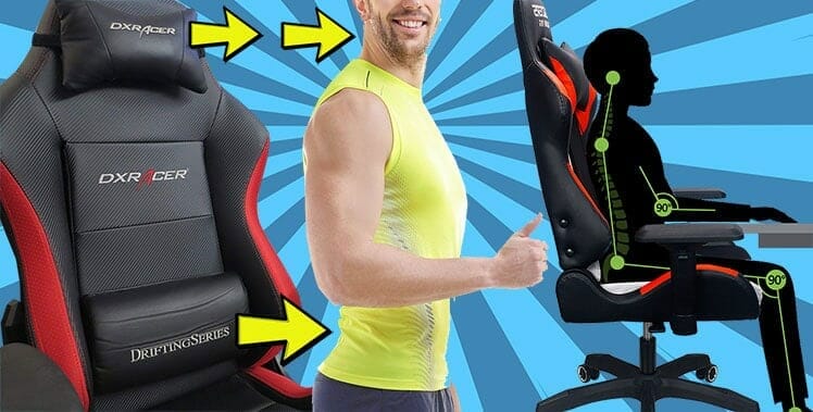 Neck and back support comes with all gaming chairs
