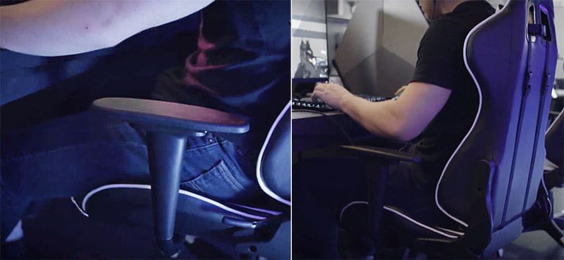 Non-adjustable armrests