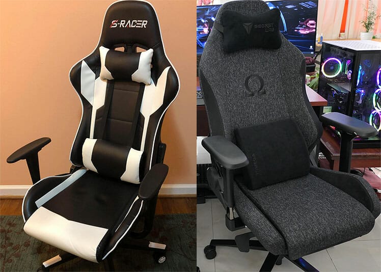 Click to enlarge Cheap chair vs Secretlab