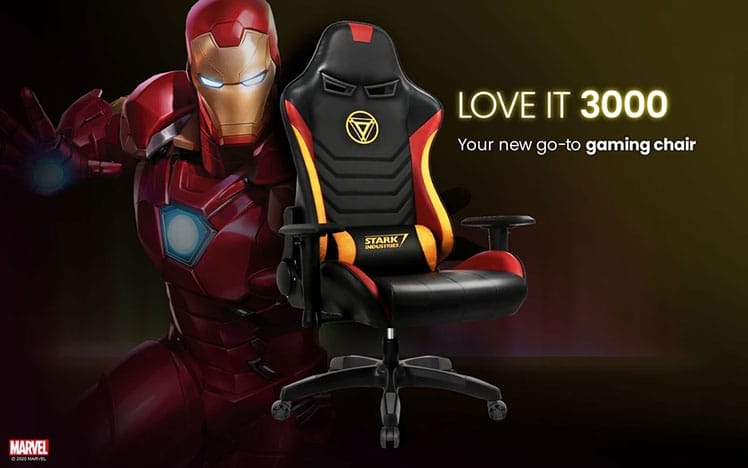 Official Iron Man Marvel gaming chair