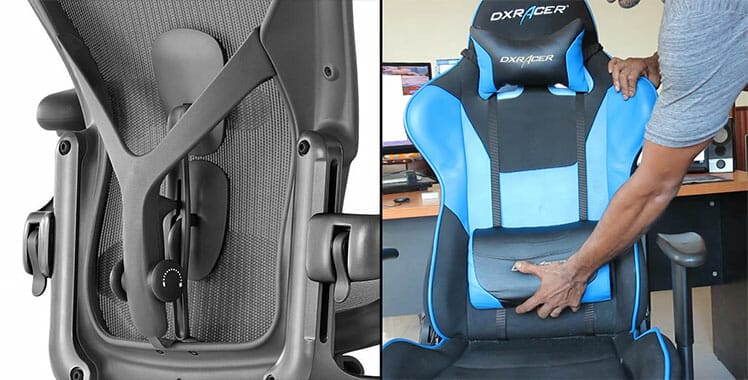 Lumbar support comparison