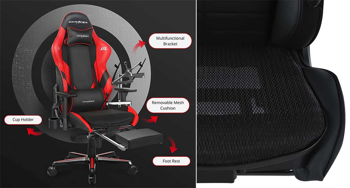 dxracer seat cushion flat