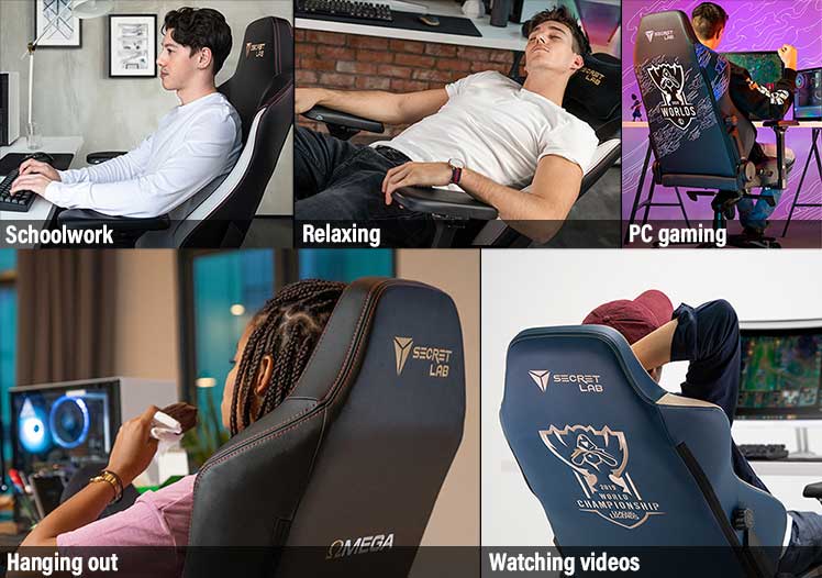 Versatile users for gaming chairs during study from home