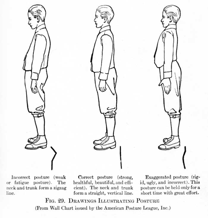 American Posture League wall chart