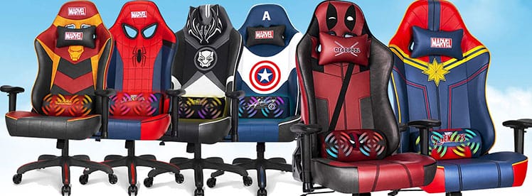 Marvel superhero gaming chairs