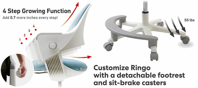 Sidiz Ringo ergonomic features