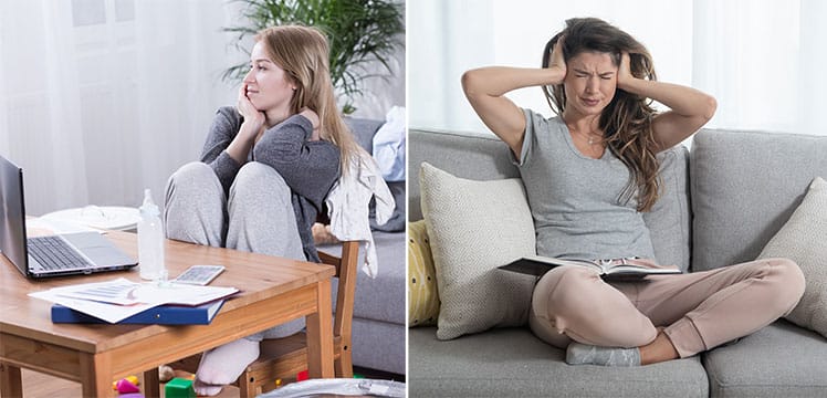 Poor home study habits causing distractions