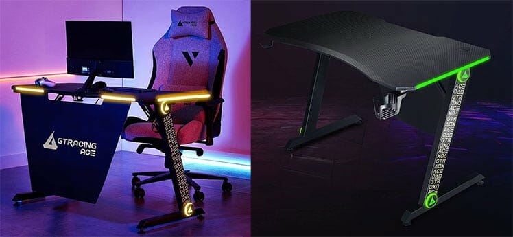 GTRacing Ace RGB gaming desk
