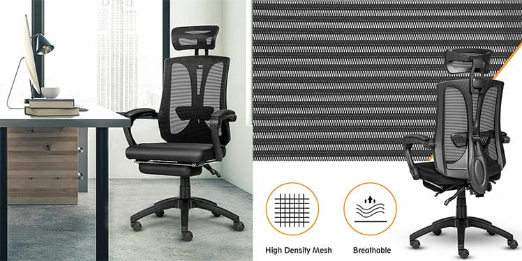 Elecwish ergonomic office chair mesh fabric