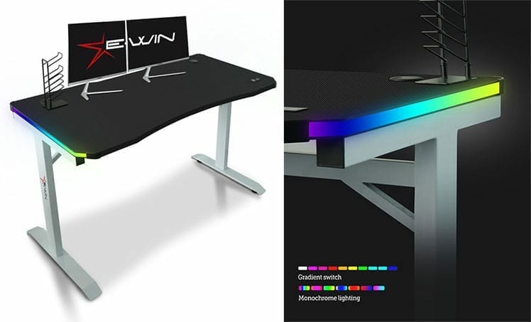 E-Win RGB gaming desk
