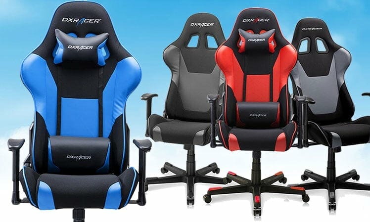 DXRacer Formula Series leather and fabric combination gaming chair