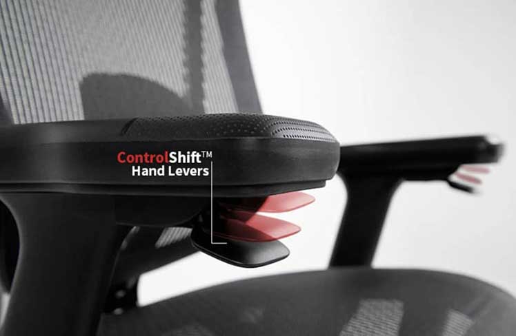 NeueChair Controlshift levers