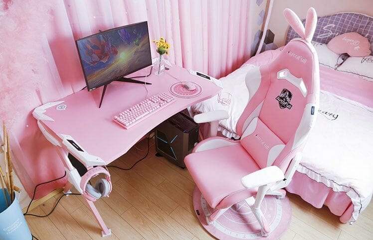 Pink Bunny bedroom chair