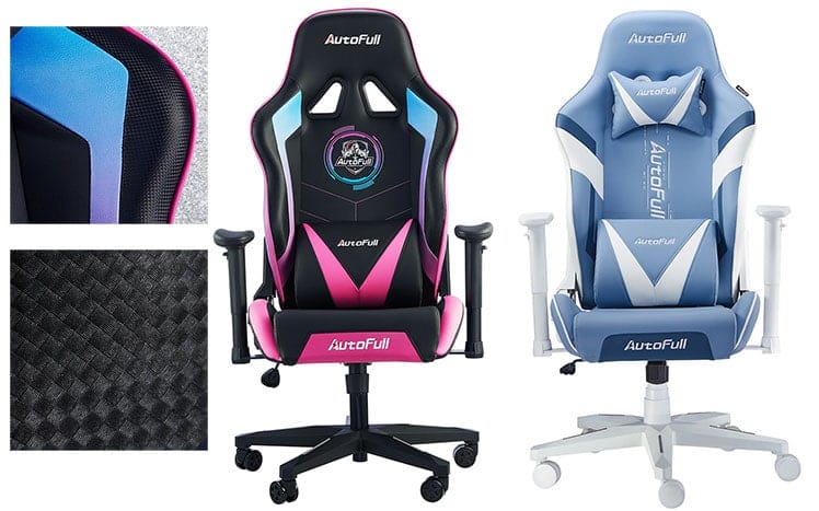 Autofull gaming store chair pink