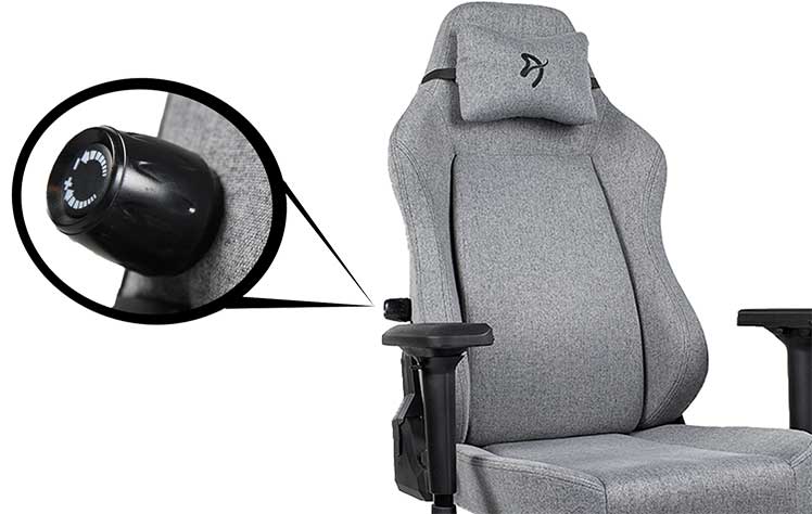 Arozzi Primo integrated lumbar support system