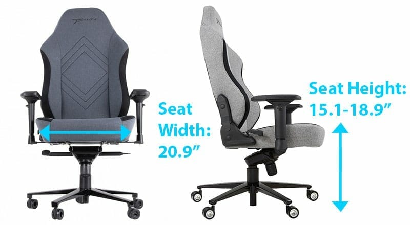 E-WIn CPG chair dimensions
