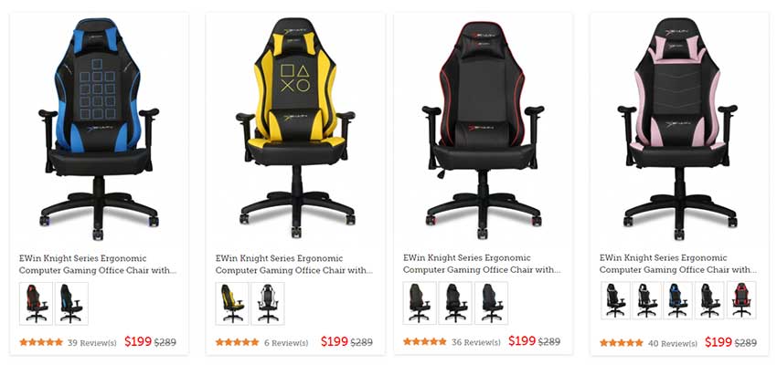 E Win Knight Review 183 Multi Size 400 lbs Gaming Chair