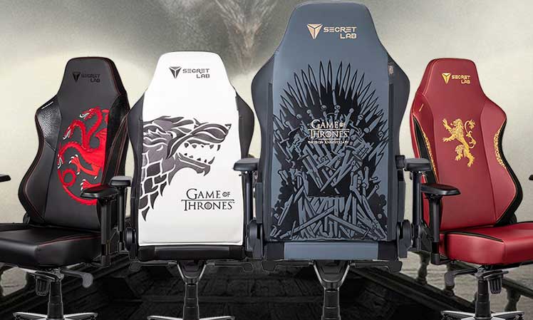 Secretlab Game of Thrones gaming chairs