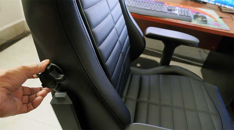 DXRacer Master integrated lumbar support