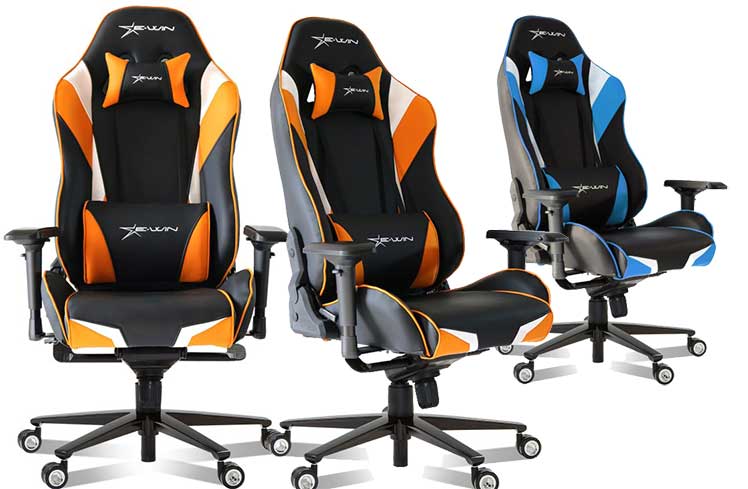 E-Win racing-style gaming chairs