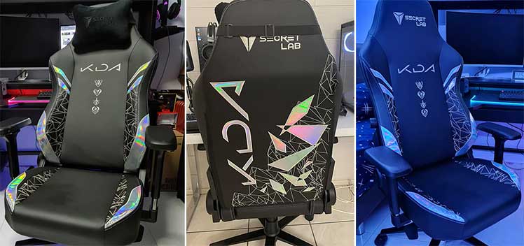 K/DA All Out lighting effects on chairs