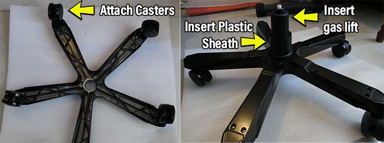 DXRacer Master base assembly