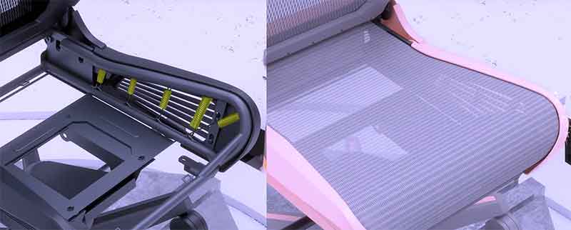 DXRacer Air spring suspension system