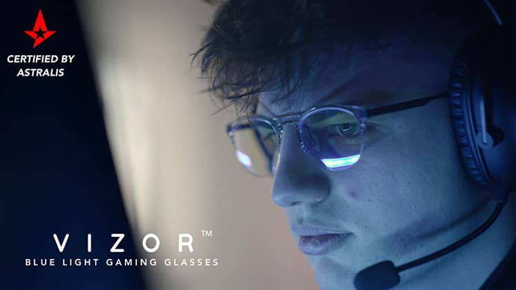 Blux VIZOR blue light gaming glasses