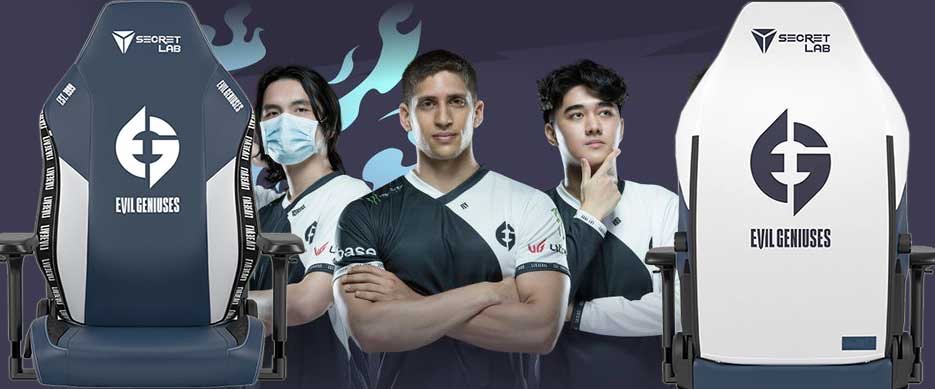 Secretlab Evil Geniuses gaming chairs