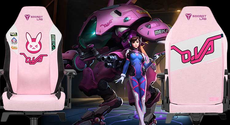 Overwatch Pink D.va chair