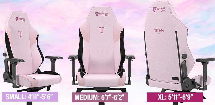 Secretlab TItan Plush Pink gaming chair
