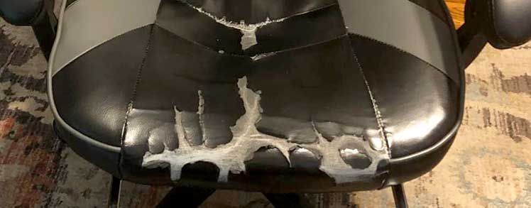 Degraded PU leather