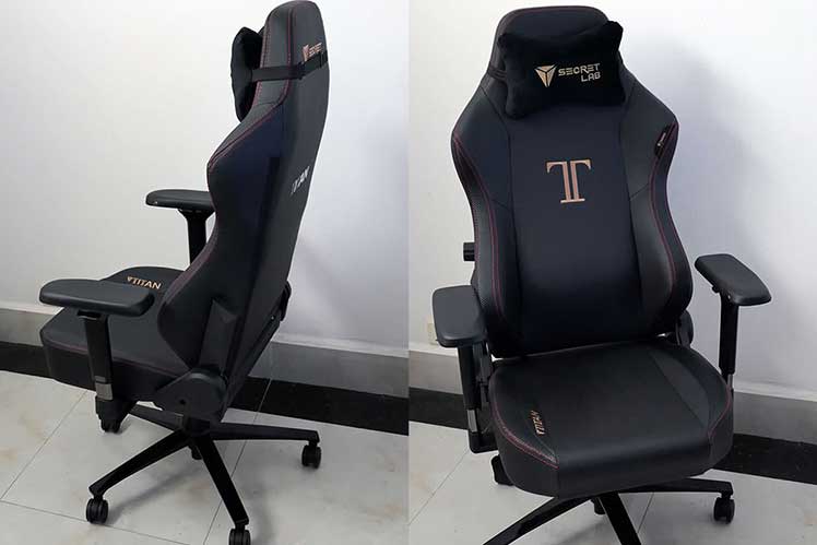 Stealth chair front and side angles