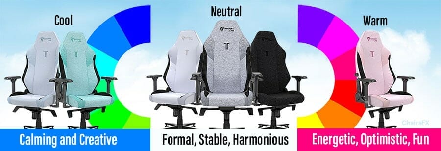 SoftWeave gaming chair color spectrum
