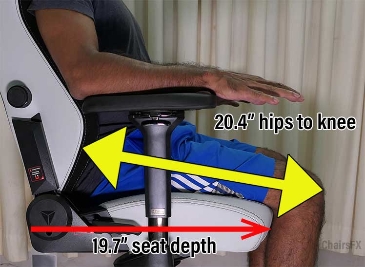 Titan seat depth explanation