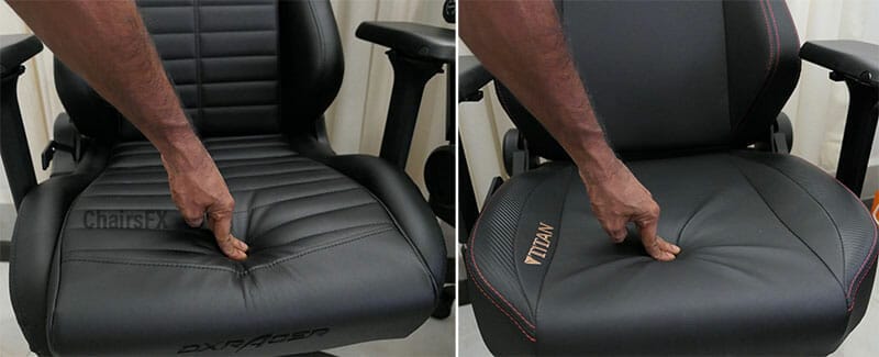 Soft vs firm gaming chair padding test