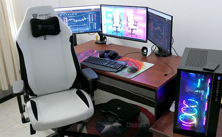 Ash chair as a workstation centerpiece