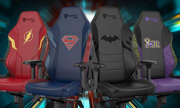 DC gaming chairs from Secretlab