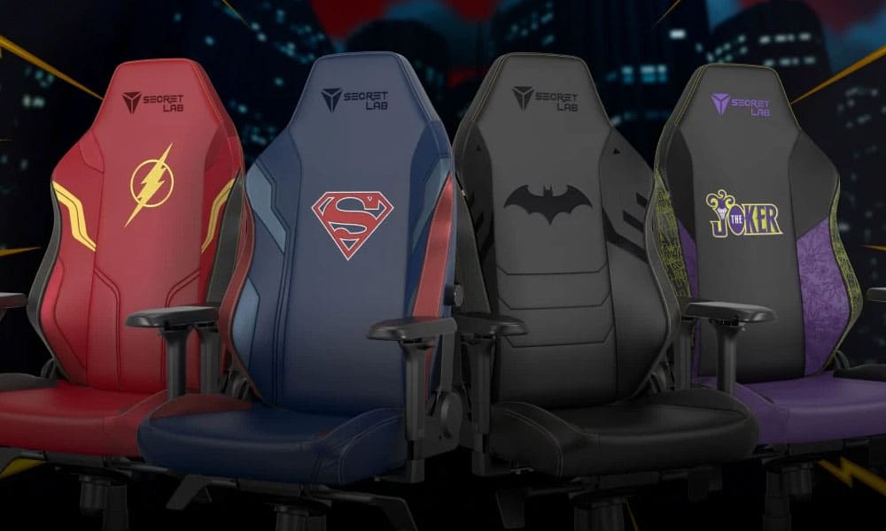 DC superhero chairs from Secretlab