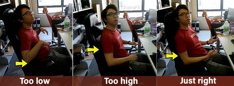 How to adjust gaming chair lumbar support