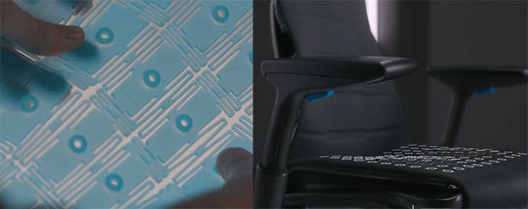 Herman Miller Embody pixelated backrest